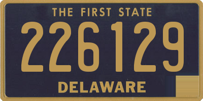 DE license plate 226129