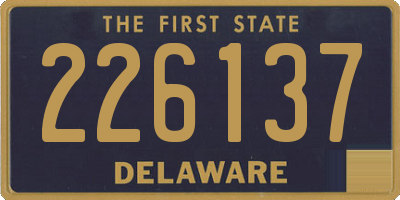 DE license plate 226137