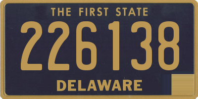 DE license plate 226138