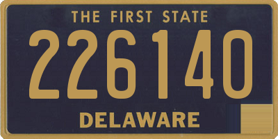 DE license plate 226140