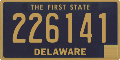 DE license plate 226141