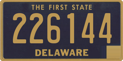 DE license plate 226144