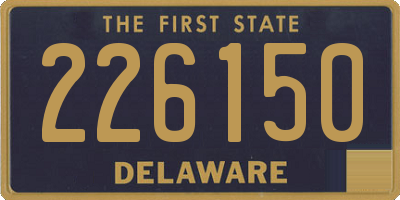 DE license plate 226150