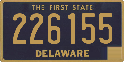 DE license plate 226155