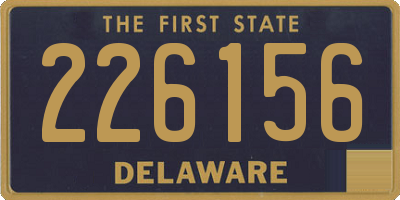 DE license plate 226156