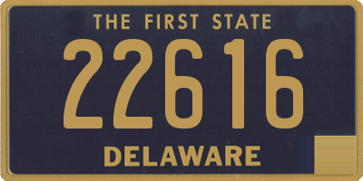 DE license plate 22616