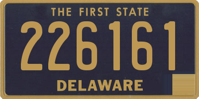DE license plate 226161