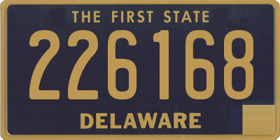 DE license plate 226168