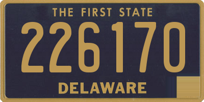 DE license plate 226170