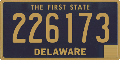 DE license plate 226173