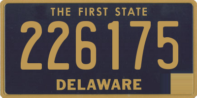 DE license plate 226175