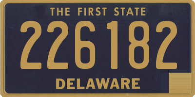 DE license plate 226182