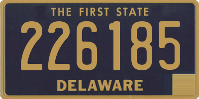 DE license plate 226185