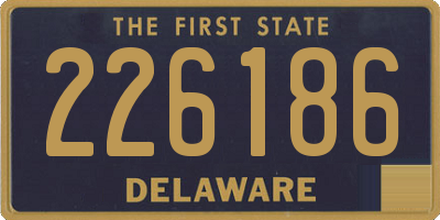 DE license plate 226186