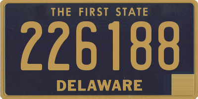 DE license plate 226188