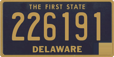 DE license plate 226191