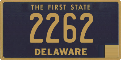 DE license plate 2262