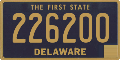 DE license plate 226200