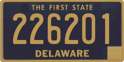 DE license plate 226201