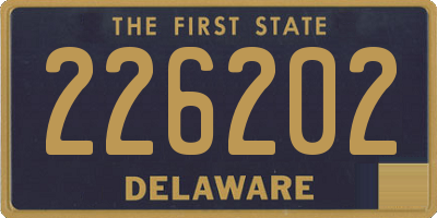 DE license plate 226202