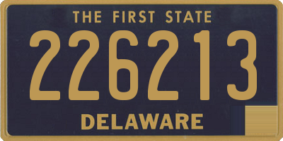 DE license plate 226213