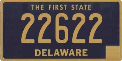 DE license plate 22622