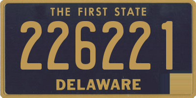 DE license plate 226221