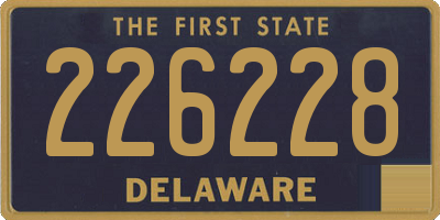 DE license plate 226228