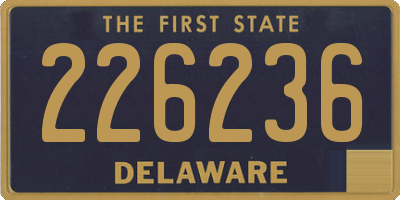 DE license plate 226236