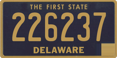DE license plate 226237