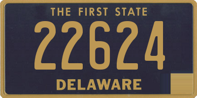 DE license plate 22624