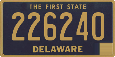 DE license plate 226240