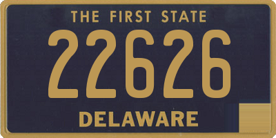 DE license plate 22626