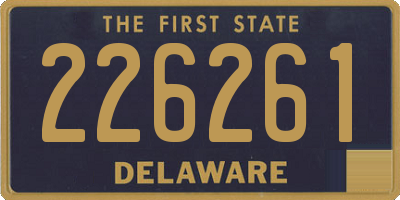 DE license plate 226261