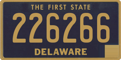 DE license plate 226266