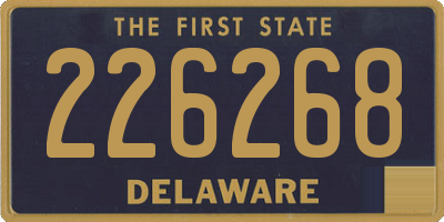 DE license plate 226268