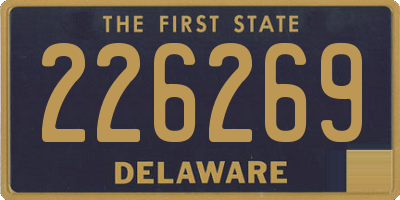 DE license plate 226269