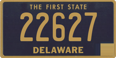 DE license plate 22627