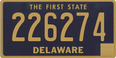 DE license plate 226274