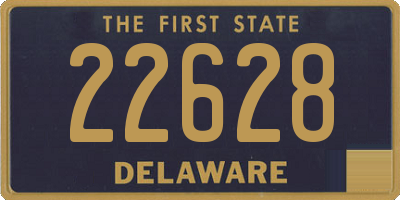 DE license plate 22628