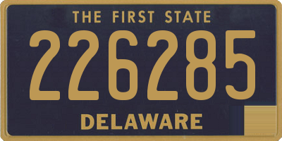 DE license plate 226285