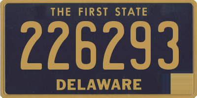 DE license plate 226293