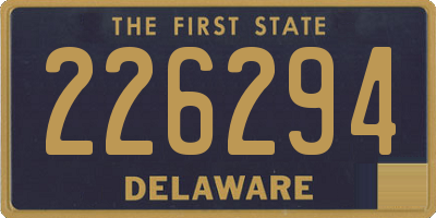 DE license plate 226294