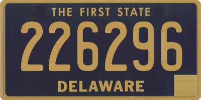 DE license plate 226296