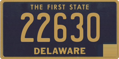 DE license plate 22630