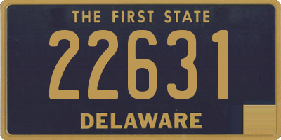 DE license plate 22631