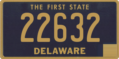 DE license plate 22632