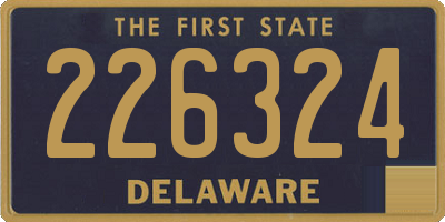 DE license plate 226324