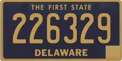 DE license plate 226329