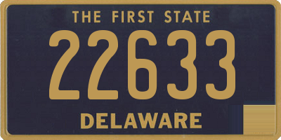 DE license plate 22633